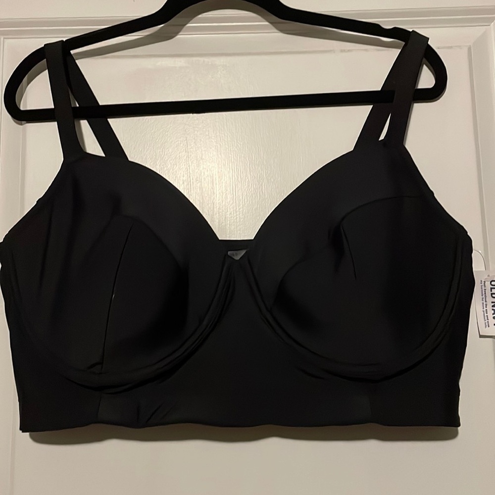 Plus Size 2X Old Navy Black Bikini Top